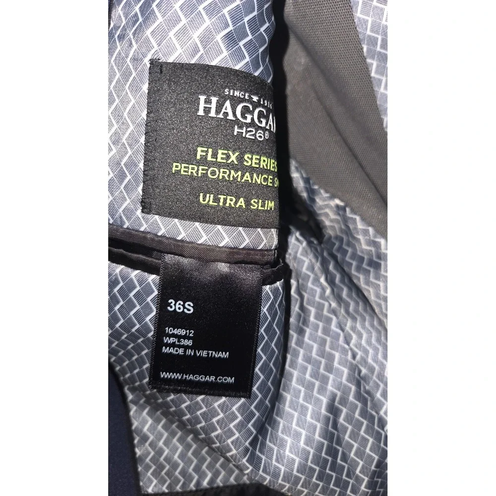 NWOT Haggar 36 S H26 Slim Fit Flex Series Performance Blazer Jacket Sports Coat